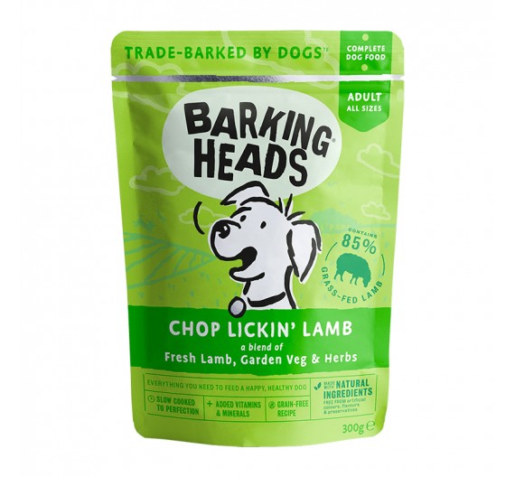 Barking Heads Wet Chop Lickin Lamb 300gr