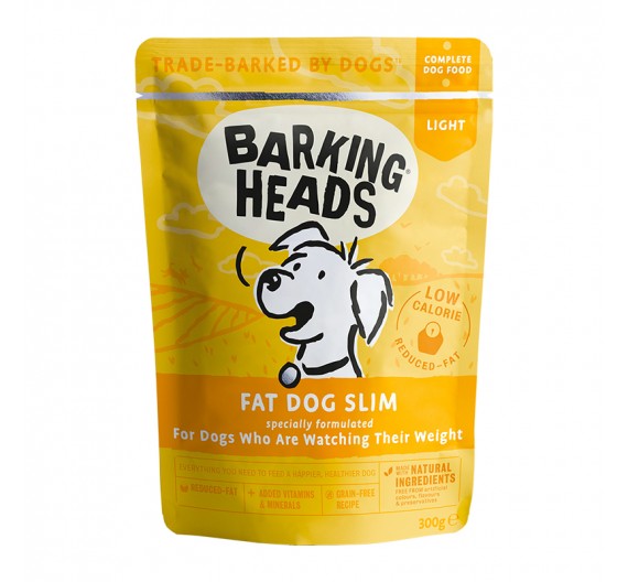 Barking Heads Wet Pouch Fat Dog Slim 300gr