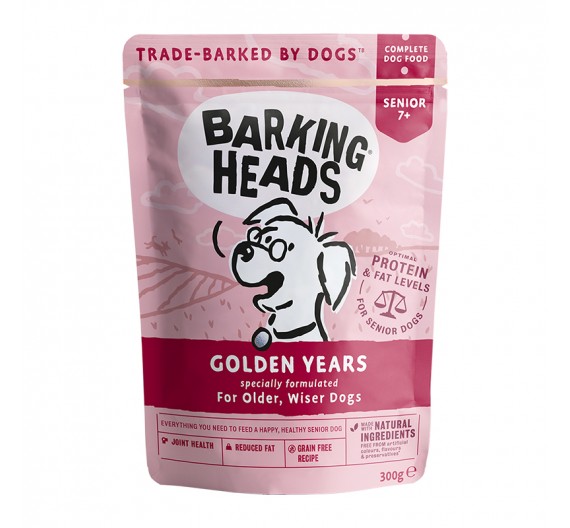Barking Heads Wet Pouch Golden Years 300gr