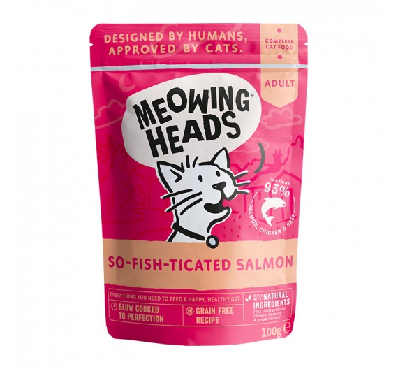 Meowing Heads Wet So Fish Ticated Salmon 100gr