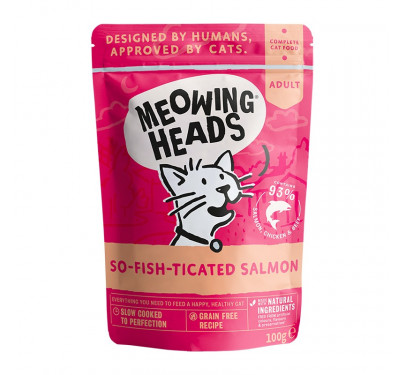 Meowing Heads Wet So Fish Ticated Salmon 100gr