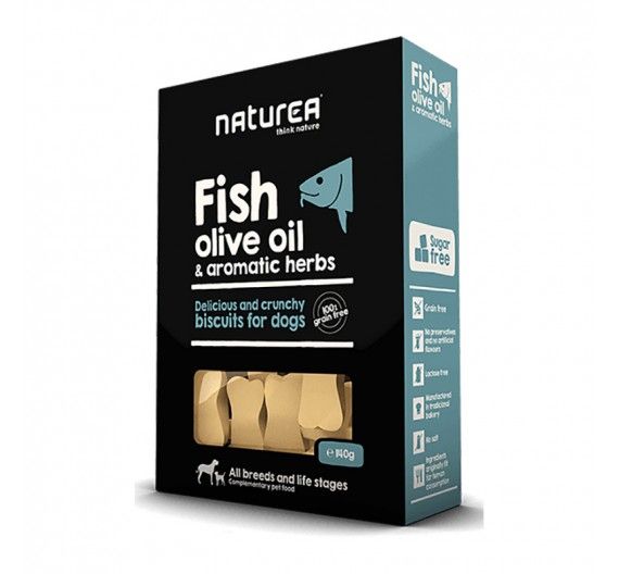 Naturea Biscuits Fish, Olive Oil & Aromatic Herbs 230gr