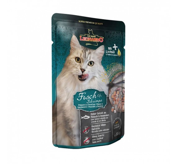 Leonardo Φακελάκι Fish & Shrimps 85gr
