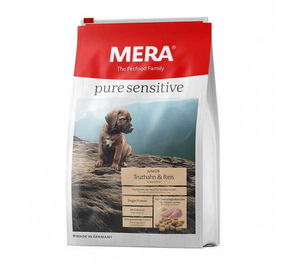 Meradog Pure Sensitive Junior Turkey & Rice 4kg Meradog Pure Sensitive Junior Turkey & Rice 4kg