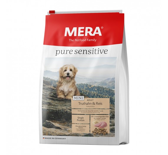 Meradog Pure Sensitive Mini Adult Turkey & Rice 4kg Meradog Pure Sensitive Mini Adult Turkey & Rice 4kg