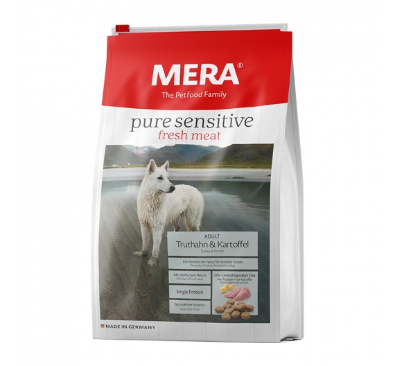 Meradog Pure Sensitive Grain-Free Fresh Meat Turkey & Potato 12.5kg Meradog Pure Sensitive Grain-Free Fresh Meat Turkey & Potato 12.5kg