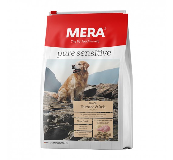 Meradog Pure Sensitive Senior Turkey & Rice 12.5kg Meradog Pure Sensitive Senior Turkey & Rice 12.5kg