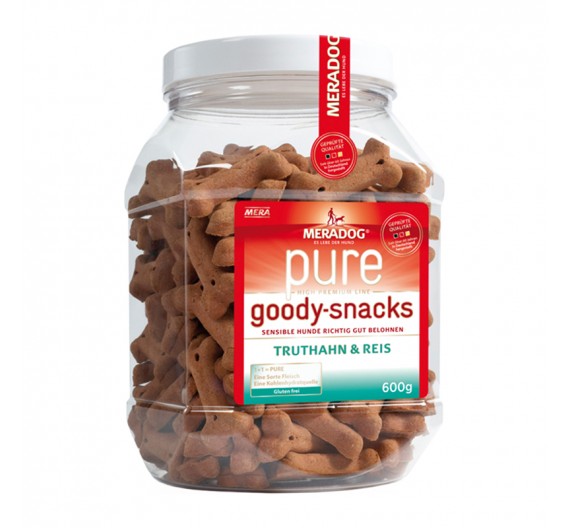 Meradog Pure Sensitive Grain-Free Goody Snack Turkey & Rice 600g Meradog Pure Sensitive Grain-Free Goody Snack Turkey & Rice 600g