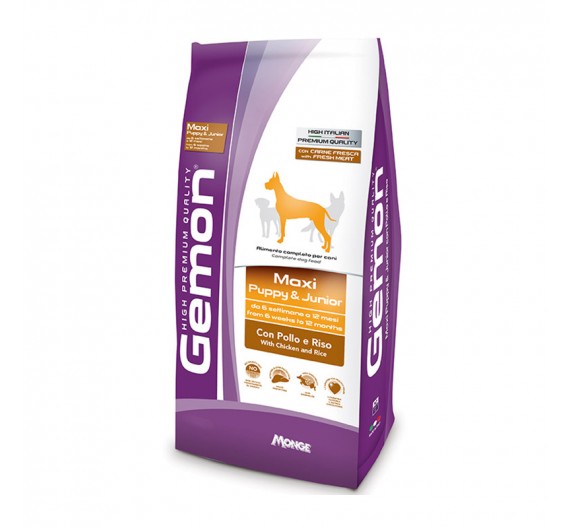 Gemon Puppy & Junior Maxi Chicken & Rice 15kg Gemon Puppy & Junior Maxi Chicken & Rice 15kg