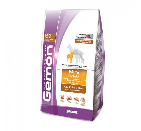 Gemon Dog Adult Mini Chicken & Rice 3kg Gemon Dog Adult Mini Chicken & Rice 3kg