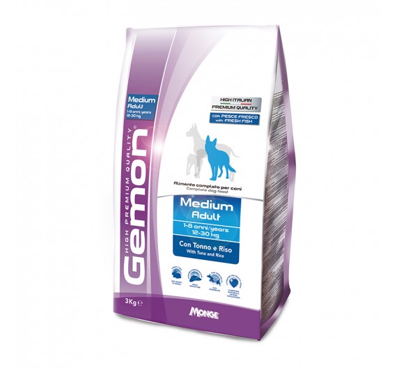 Gemon Dog Adult Medium Tuna & Rice 3kg Gemon Dog Adult Medium Tuna & Rice 3kg