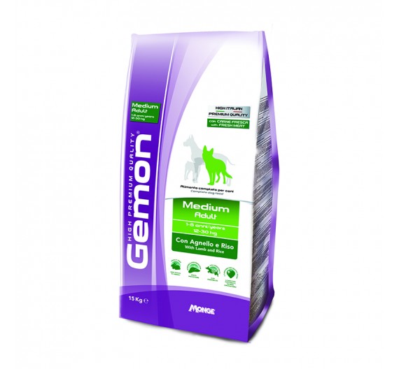 Gemon Dog Adult Medium Lamb & Rice 15kg Gemon Dog Adult Medium Lamb & Rice 15kg