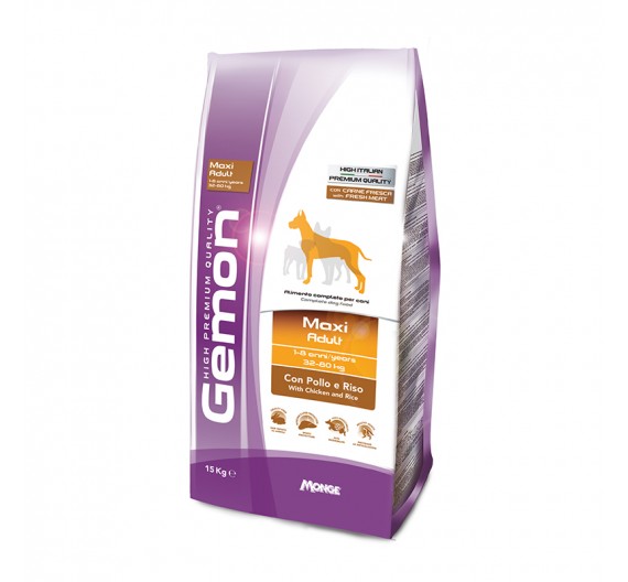Gemon Dog Adult Maxi Chicken & Rice 15kg Gemon Dog Adult Maxi Chicken & Rice 15kg