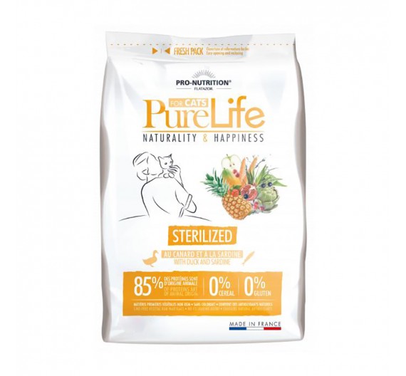 Flatazor Pure Life Cat Sterilized 8kg Flatazor Pure Life Cat Sterilized 8kg