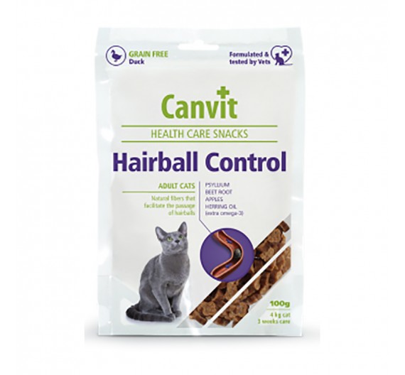 CANVIT Σνακ Γάτας Hairball 100gr