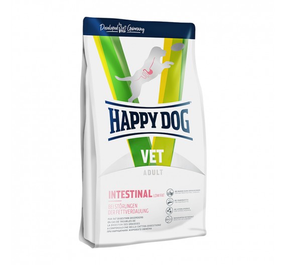 Happy Dog Vet Diet-INTESTINAL-Low Fat -digestive disorders 4kg