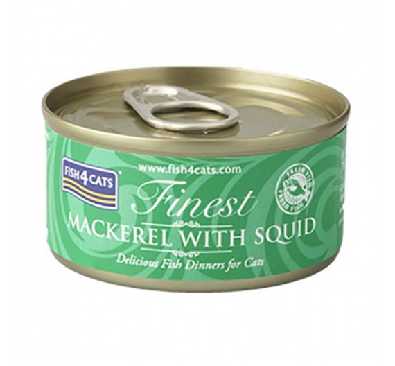 Fish4Cats Macherel & Squid 70gr