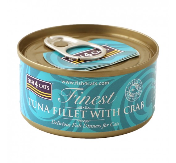 Fish4Cats Tuna Fillet & Crab 70gr