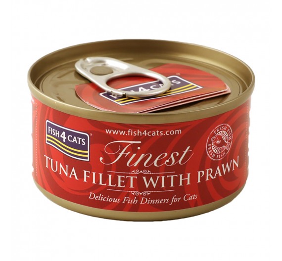 Fish4Cats Tuna Fillet & Prawn 70gr Fish4Cats Tuna Fillet & Prawn 70gr