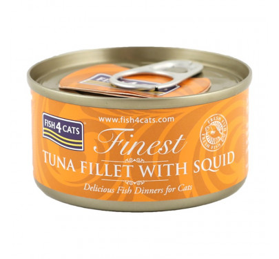 Fish4Cats Tuna Fillet & Squid 70gr