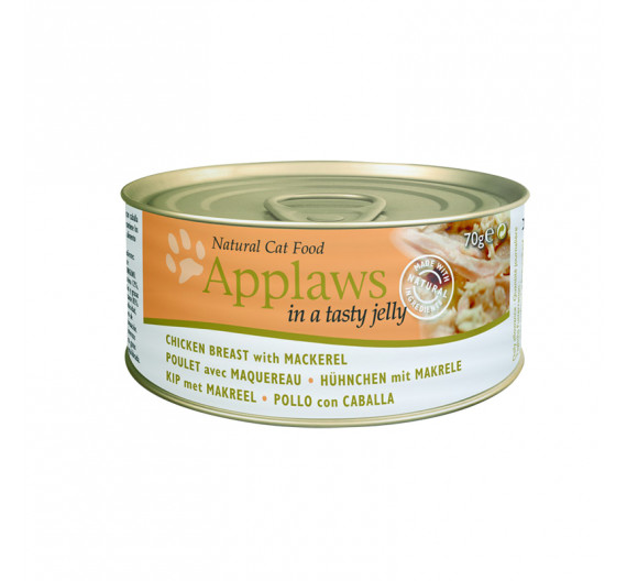 Applaws Jelly Κοτόπουλο & Σκουμπρί 3x70gr Applaws Jelly Κοτόπουλο & Σκουμπρί 3x70gr