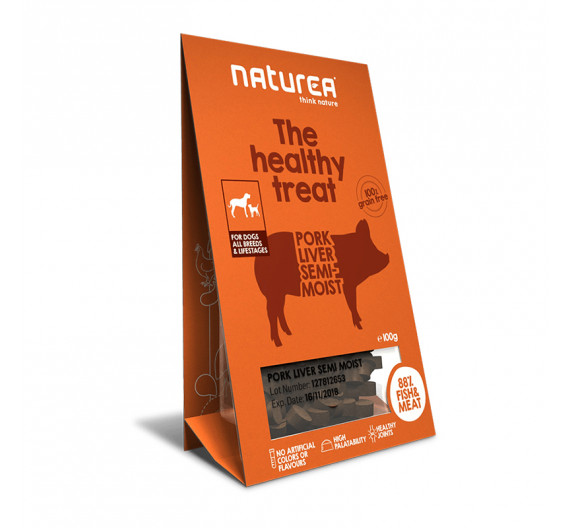 Naturea Semi-moist Snacks Pork Liver 100gr Naturea Semi-moist Snacks Pork Liver 100gr