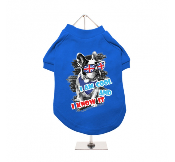 Βαμβακερό T-shirt Σκύλου "Cool And Know It" Βαμβακερό T-shirt Σκύλου "Cool And Know It"
