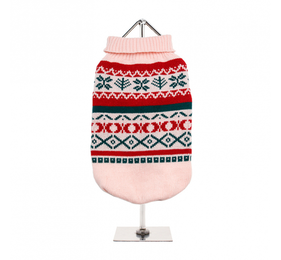 Πουλόβερ Σκύλου "Oyster Pink Fair Isle Vintage" Πουλόβερ Σκύλου "Oyster Pink Fair Isle Vintage"