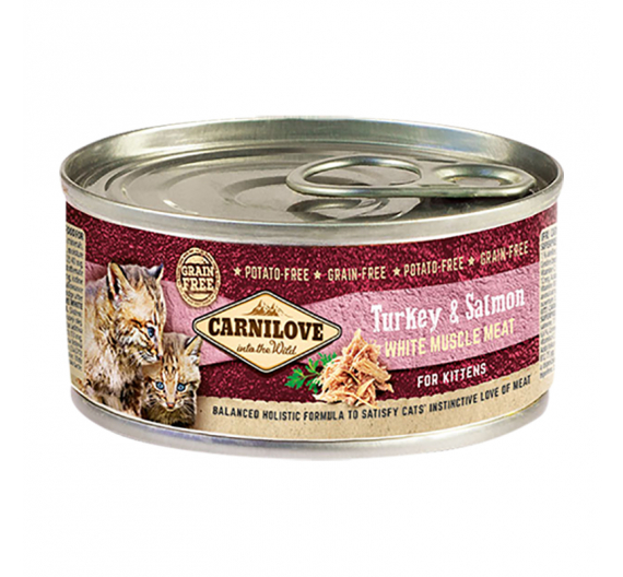 Carnilove Can Kitten Cats Turkey & Salmon 100gr