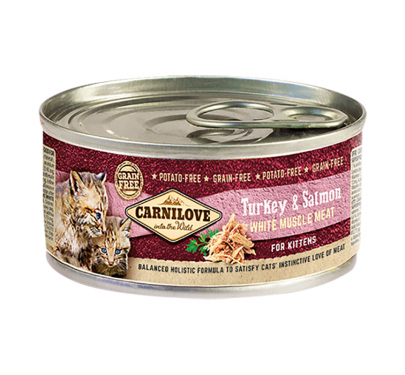 Carnilove Can Kitten Cats Turkey & Salmon 100gr
