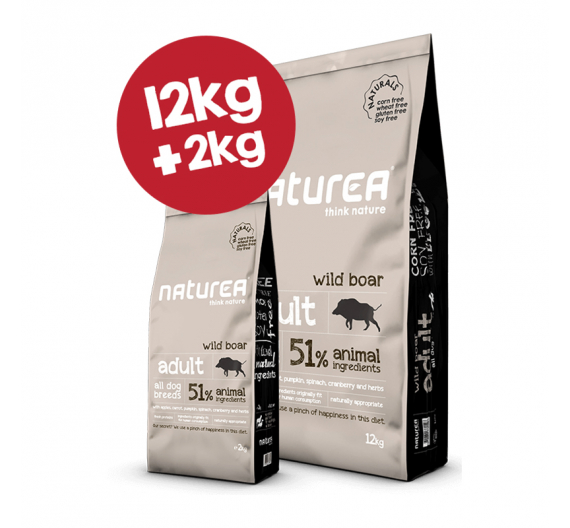 Naturea Naturals Adult Wild Boar 12kg + 2kg ΔΩΡΟ Naturea Naturals Adult Wild Boar 12kg + 2kg ΔΩΡΟ