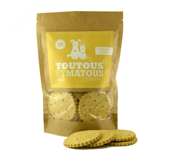 Toutous et Matous Μπισκότα Vitality 330gr Toutous et Matous Μπισκότα Vitality 330gr