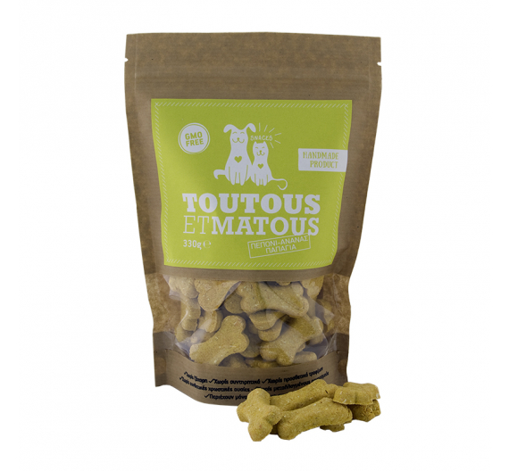 Toutous et Matous Μπισκότα Πεπόνι 330gr Toutous et Matous Μπισκότα Πεπόνι 330gr