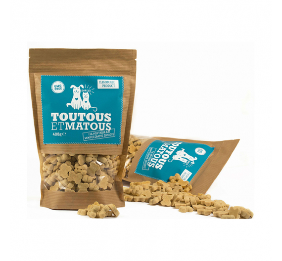 Toutous et Matous Μπισκότα για Κουτάβια 400gr Toutous et Matous Μπισκότα για Κουτάβια 400gr