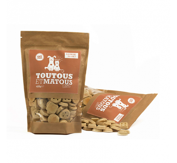 Toutous et Matous Μπισκότα Light 400gr Toutous et Matous Μπισκότα Light 400gr