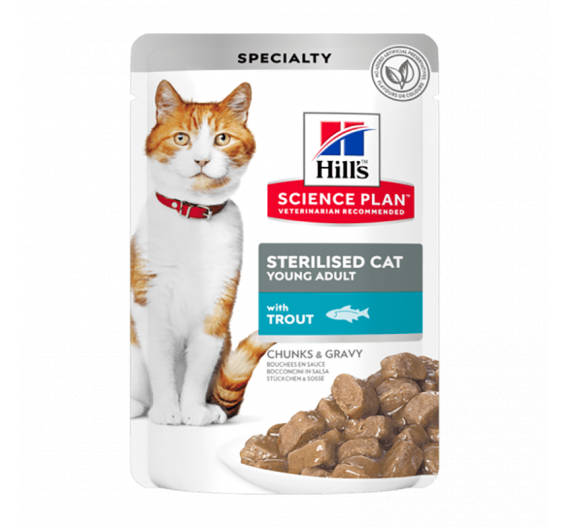 Hill's SP Cat Adult Sterilised Πέστροφα 85gr