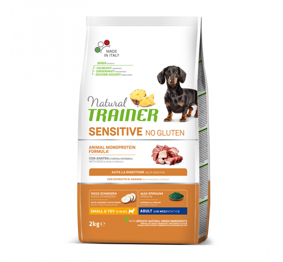 Natural Trainer Sensitive Adult Mini Πάπια 2kg Natural Trainer Sensitive Adult Mini Πάπια 2kg