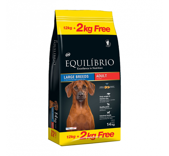 Equilibrio Adult Large Breed 12kg + 2kg ΔΩΡΟ