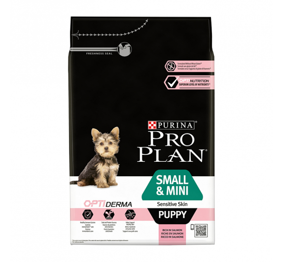 PRO PLAN Small & Mini Puppy Sensitive Skin Σολομός 3kg