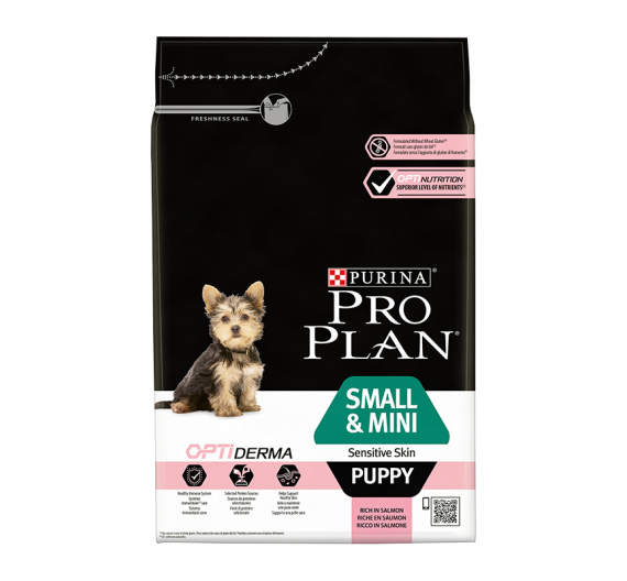 PRO PLAN Small & Mini Puppy Sensitive Skin Σολομός 3kg PRO PLAN Small & Mini Puppy Sensitive Skin Σολομός 3kg