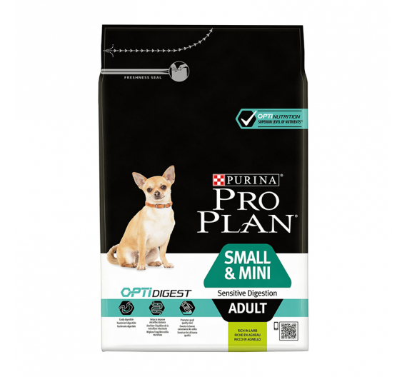 PRO PLAN Small & Mini Adult Sensitive Digestion Αρνί 3kg PRO PLAN Small & Mini Adult Sensitive Digestion Αρνί 3kg