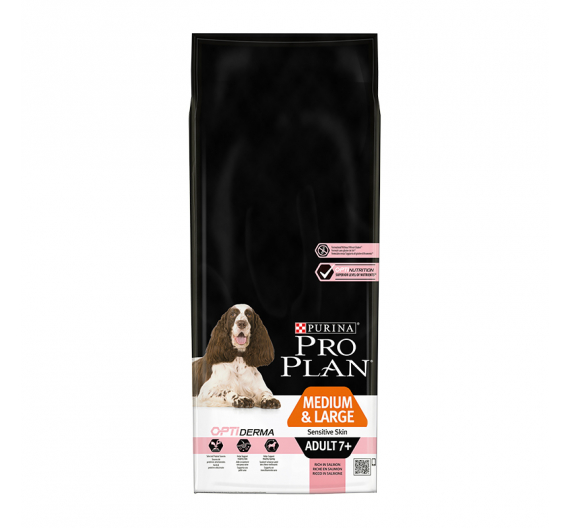 PRO PLAN Medium & Large Adult 7+ Sensitive Skin Σολομός 14kg PRO PLAN Medium & Large Adult 7+ Sensitive Skin Σολομός 14kg