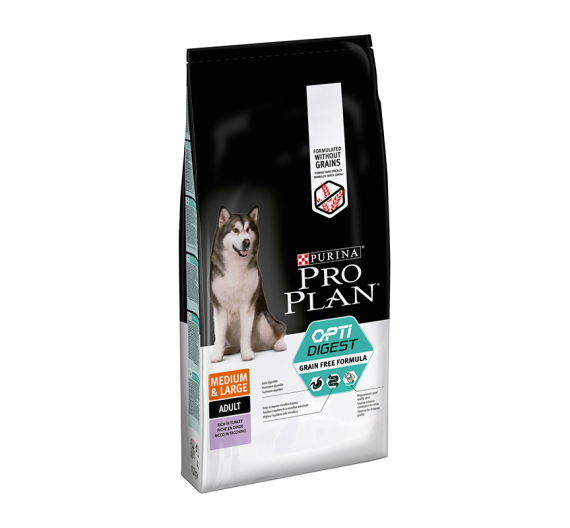 PRO PLAN Medium & Large Adult Grain Free Sensitive Digestion Γαλοπούλα 12kg PRO PLAN Medium & Large Adult Grain Free Sensitive Digestion Γαλοπούλα 12kg
