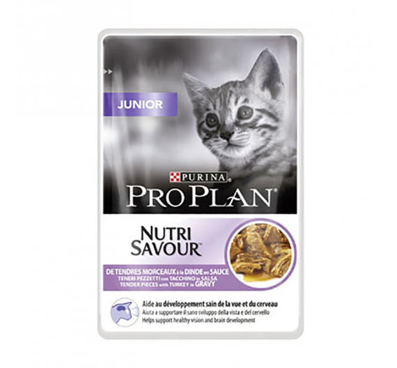 Purina Pro Plan Nutrisavour Kitten Γαλοπούλα σε Σάλτσα 85gr