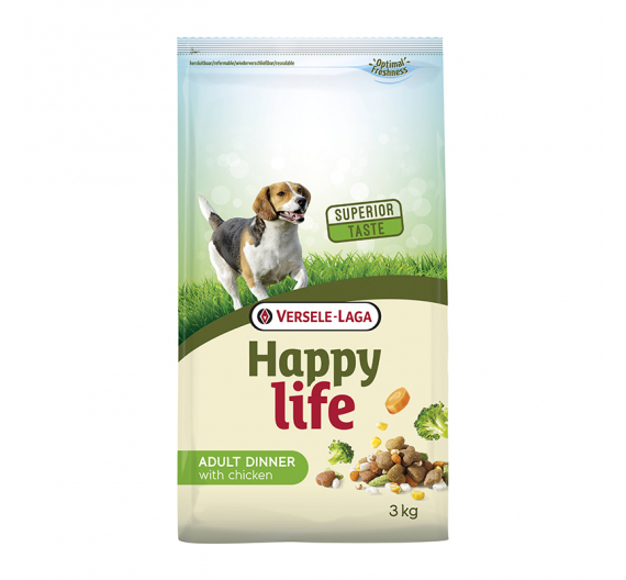 Versele Laga Happy Life Adult Chicken Dinner 3kg Versele Laga Happy Life Adult Chicken Dinner 3kg