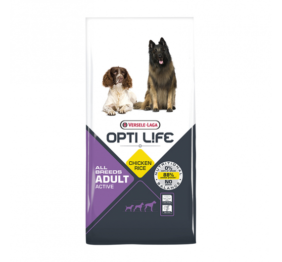 Opti Life Adult Active All Breed 12.5kg