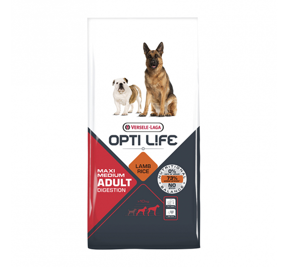 Opti Life Adult Digestion Medium & Maxi 12.5kg