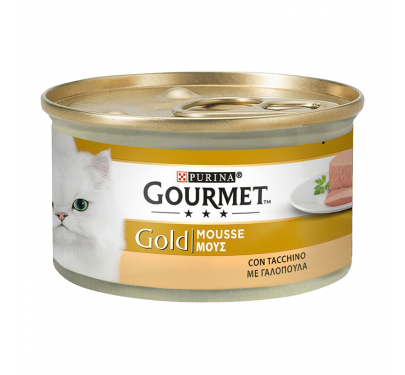 Purina Gourmet Gold Mούς Γαλοπούλα 85gr