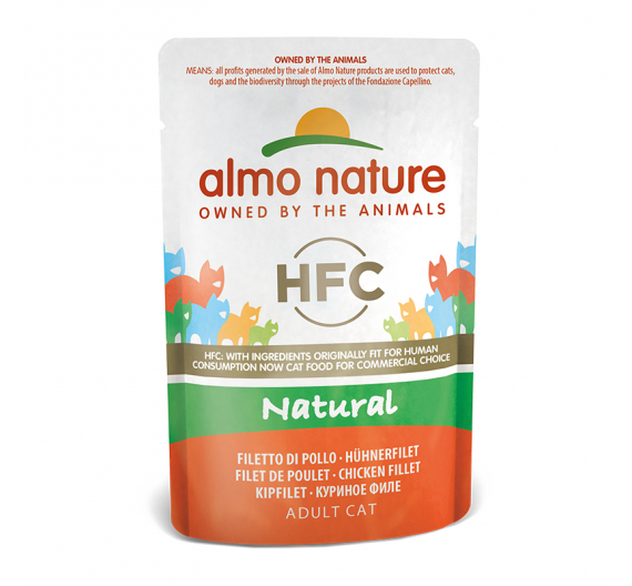 Almo Nature Natural Φακελάκι Φιλέτο Κοτόπουλο 55gr Almo Nature Natural Φακελάκι Φιλέτο Κοτόπουλο 55gr