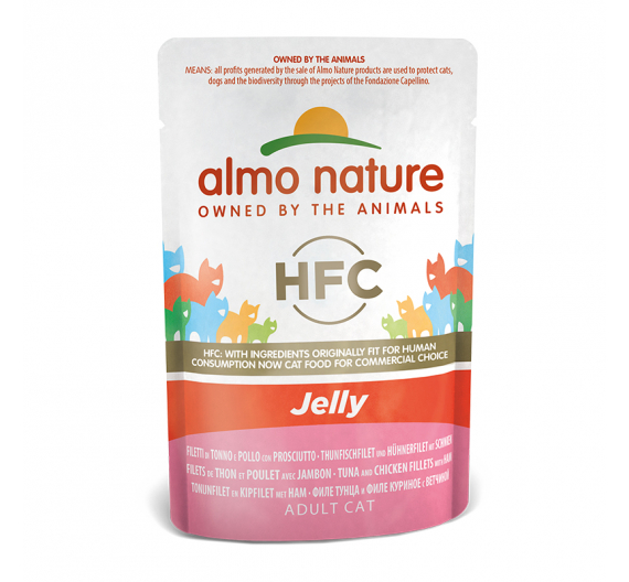 Almo Nature Φακελάκι Jelly Τόνος, Κοτόπουλο & Ζαμπόν 55gr Almo Nature Φακελάκι Jelly Τόνος, Κοτόπουλο & Ζαμπόν 55gr